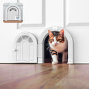Purrfect Portal Meow Manor® Cat Door Interior Door - No-Flap, Fits Cats Up to 20 lbs, Easy DIY Setup, No Training Needed — 1
