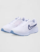 Nike Women's Run Defy Road Running Shoes - White/Blue Void/Football Grey/Work Blue — 6
