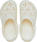 Crocs Unisex Adult Floral Classic Clogs | 10 Women/8 Men | Chalk — 4