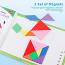 Vanmor Magnetic Tangram Puzzle for Kids, Montessori Quiet Travel Game — 4