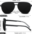 KUGUAOK Polarized Aviator Sunglasses for Women Men Sports Style UV400 Protection Running Sun Glasses Vintage Trendy Shades | Black+leopard+green Frame Red+pink — 6