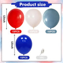 Red White and Blue Balloons for Spider Themed Birthday Party Decorations | Red Blue White — 3