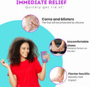 ROOTZ | 2 Pairs (4 Pcs) Silicone Heel Protectors for Blister Prevention | Padded Gel Heel Sleeves for Heel Pain & Cracked Heels | Ideal for Breaking in New Boots — 2