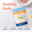 Detox Foot Soak 32 oz with Essential Oils Lemon, Peppermint, and Lavender — 6
