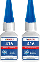 416 Super Bonder Instant Adhesive Clear for High Temp & Vibration 20g Suitable for Metal Plastic and Rubber 2 Pack — 1