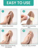 Heel Pads for Shoes that are Too Big - 6 Pairs Self Adhesive Heel Grips — 6