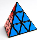 Pyramid Cube Speed Cube Glow in Dark Magic Speed Cube 3-D Brain Teasers IQ Puzzles for Kids and Adults (Black Background Sticker) — 1