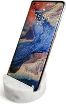 fashciaga Luxurious Marble Cell Phone Stand Holder for Cellphone Tablet On Desk, Countertop, Table, Nightstand. Heavy Real Stone Mobile Phone Stands (Solid) photo 1