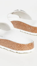 Birkenstock Madrid Big Buckle - Oiled Leather – White — 4