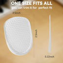 4 Counts Heel Cushion Cups for Plantar Fasciitis Relief, Silicone Gel Heel Pad for Sore Heel Pain, Heel Support Insoles for Bone Spur & Achilles Tendonitis Shock Absorbing, 2 Clear — 5