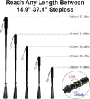 TriPro Telescopic Metal Shoe Horn | 15"–37" — 2