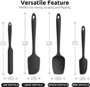U-Taste Silicone Spatula Set with 600 Degrees Fahrenheit Heat Resistant (Black) — 2