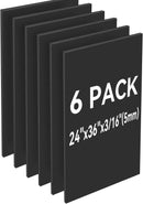 Foam Board 24x36 Inch, 6 Pack Black Poster Board, 3/16 Inch Thick | 6pack Black — 1