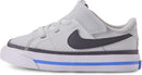 Nike Unisex Kids' Court Legacy Shoes - Boys Girls Toddlers & Baby Sneakers - Off White/Pencil Point/Crystal Blue — 1