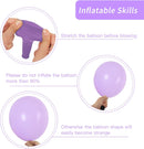 RUBFAC 87pcs Lavender Balloons Different Sizes 18 12 10 5 Inches for Garland Arch, Premium Pastel Latex Balloons for Birthday Party Wedding Baby Shower Bridal Shower Decorations | Pastel Purple — 3