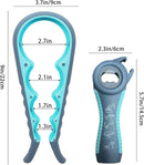 Jar Opener for Seniors with Arthritis,Jar Opener for Weak Hands,5-in-1 Bottle Opener,4-in-1 Can Opener (A-Blue) — 2