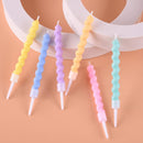 PHD CAKE 24-Count Rainbow Spiral Birthday Candles with Holders, Party Candles, Cake Candles — 5