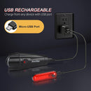 Ascher Ultra Bright USB Rechargeable Bike Light Set, Powerful Bicycle Front Headlight and Back Taillight, 4 Light Modes, Easy to Install for Men Women Kids Road Mountain Cycling | Black | 1 Set — 7