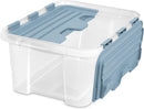 Sterilite Hinged Lid Storage Box Plastic Container, 20 Quart, 6-Pack — 8