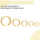 Phinus 1200P Gold Jump Rings, Jewelry Repair Kit with Jump Ring Pliers and Open Jump Rings, Assorted Sizes Jump Ring… — 3