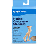 Amazon Basics Medical Compression Stockings, Women & Men, Beige, X-Large — 1
