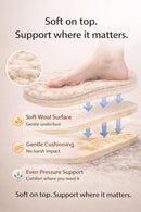 Biotech Care 100% Pure Wool Insoles for Men & Women – Warm Felt Shoe Inserts for Winter Boots & Work Shoes | Soft Comfort Cut-to-Size Foot Pads for Standing All Day | Odor-Resistant & Breathable — 4