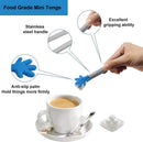 8PCS Silicone Mini Tongs, 5Inch Hand Shape Food Tongs, Colourful Small Kids Tongs for Serving Food, Ice Cube,… — 2