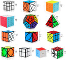 Speed Cubes, [13Pack] Speed Cube Set - Megaminx Mirror Pyramid Fluctuation Angle Wheel Square King Puzzle Cube Collection Speed Cube Bundles for Kids& Adults — 2