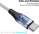 USB C Splitter Multi Charging Cable,USB A/C to USB C QC 3.0 Fast Charging[2Pack 4Ft], 4 in 2 Multi Charger Cord, with 4 Type-C Connectors Compatible with Cell Phones Tablets and More 5
