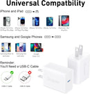 USB C Charger Block 20W, Ocupwei PD 3.0 Fast Charging Wall Charger USBC Power Adapter Type C Brick Cube for iPhone Duo/18/17/Pro/Pro Max/17 Air/ 16/16 Pro/16 Pro Max/15/Plus/Pro/Pro Max [2 Pack] photo 4