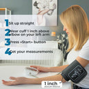 Paramed Blood Pressure Monitor - Bp Machine - Automatic Upper Arm Blood Pressure Cuff 8.7-16.5 inches - Large LCD Display 120 Sets Memory - Device Bag & Batteries Included — 5
