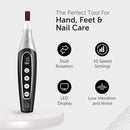 UTILYZE PediLux Pro Professional Manicure Pedicure Kit, Thick Toenail Grinder, Cordless Electric Nail File Drill, Toe Nail for Dremel Tool, Filer, Sander, Remove Callus for Humans, Men, Women, Seniors — 7