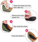 Dr. Foot’s Orthopedic Medial & Lateral Heel Wedge Gel Insoles for Supination & Pronation, Adhesive Inserts for Foot Alignment, Knee Pain, Bow Legs, Osteoarthritis - 3 Pairs (Transparent+Brown+Black) — 7