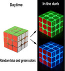Fluorescent Speed Cube Glow in the Dark Luminous Magic Puzzle Random Color — 1