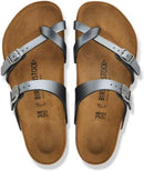 Birkenstock Women's Mayari Birko-Flor – Metallic Black — 5