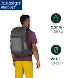Osprey Talon 22L Men's Lightweight Hiking Backpack, Black OS | 22L - Standard Fit | Black/Coal Grey — 3