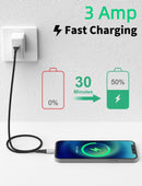2FT USB C to Lightning Cable, 2 Pack Short iPhone Charging Cable Braided 2