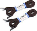 AOMIDI Flat Shoelaces 5/16" | 2 Pair | For Sneakers and Converse Shoelaces — 1