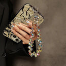 Sparkling Crystal Beaded Phone Wrist Strap - Cell Phone Lanyard Keychain Wristlet Phone Chain - Short Lanyards for Women - Droplet Crystals photo 6