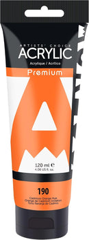 AUREUO Cadmium Orange Hue Acrylic Paint, 4 fl oz / 120ml, 1 Tube | 4 Fl Oz (Pack of 1) — 1