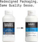 Liquitex Professional Gesso Surface Prep Medium, 237ml (8.0 oz), Clear | 8 Fl Oz (Pack of 1) | 8-oz — 2
