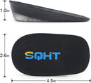 SQHT's Height Increase Insole - Gel Heel Shoe Lift Inserts - Black — 5