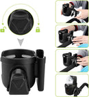 Accmor Stroller Cup Holder with Phone Holder, Bike Cup Holder, Universal Cup Holder for Uppababy Nuna Strollers, 2-in-1 Drinks Holder for Walker, Wheelchair, Scooter — 5
