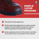Kg's Boot Guard Brush On Toe Protection – Brush On Liquid for Tough, Long-Lasting Safety Protection on Boots — 7