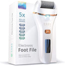 Essy Electric Foot File Rechargeable with 5 Replacement Rollers (White) — 1