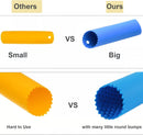 2 Set Silicone Garlic Peeler Easy Roller Tube Useful Garlic Odorfree Kitchen Tool (Black,Clear) — 3