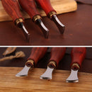 UOOU 4 Pcs Leather Edge Creaser, 1.0/1.5/2.0/2.5mm Leather Creaser Tool | All sizes — 6