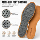 riemot Leather Insoles for Men, 100% Lambskin Upper for Dress Shoes & Boots 44EU, US11 - Brown — 3