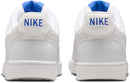 Nike Women's Court Vision Low Shoes - Summit White/Off White-hyper Royal — 4
