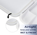 Mr. Pen- Airtight Watercolor Palette with Lid, 18 Wells & 2 Mixing Areas | White | 1 Pack — 4